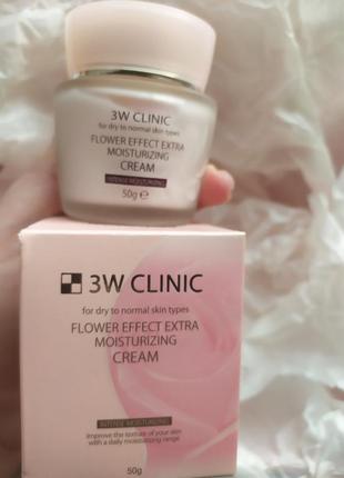 Flower effect extra від бренда 3w clinic крем для обличчя зволожувальний1 фото