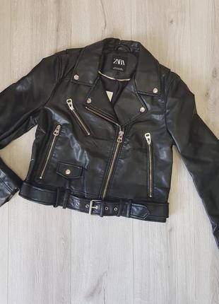 Черная куртка косуха,куртка байкер6 фото