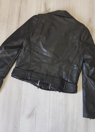Черная куртка косуха,куртка байкер7 фото
