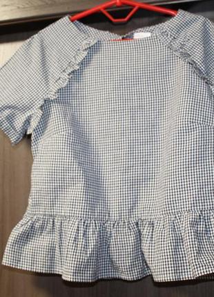 Хлопковая блузка f&f на девочку 10-11 лет в идеальном состоянии2 фото