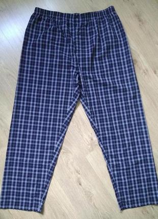 Штаны домашние пижамные мужские m&s в клетку/удобные клетчатые мужские брюки