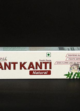 Индийская аюрведическая зубная паста патанжали дант канти patanjali dant kanti 100 г1 фото