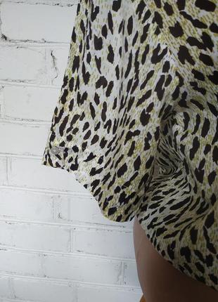 Сорочка з завязками леопардова/модал5 фото