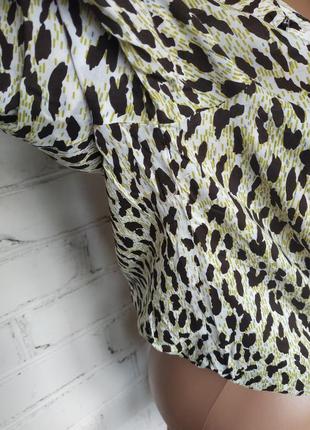 Сорочка з завязками леопардова/модал6 фото