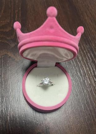 Срібні каблучки 925 з фіанітом 4