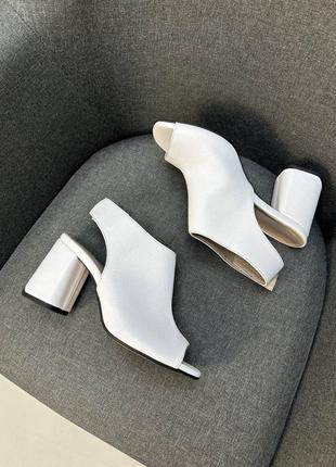 Эксклюзивные босоножки женские натуральная итальянская кожа и замша на каблуке