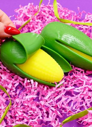 Антистресс тягучка кукуруза, силиконовая игрушка-антистресс для рук, мягкая игрушка тягучка резиновая