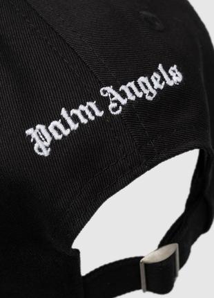Черная кепка palm angels с логотипом оригинал3 фото