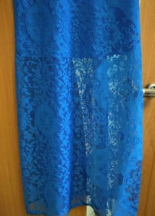 Кружевное яркое красивое платье, сарафан. размер 10-124 фото