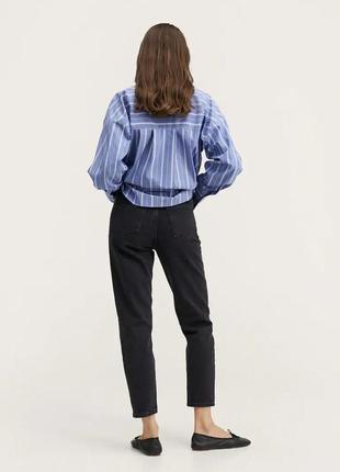Черные джинсы мом от mango размеры: 34,36,38.3 фото