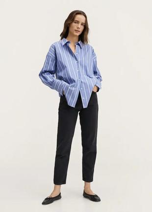 Черные джинсы мом от mango размеры: 34,36,38.2 фото