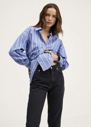 Черные джинсы мом от mango размеры: 34,36,38.5 фото