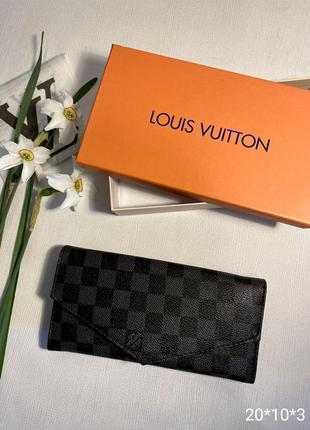 Женский кошелек турция эко с коробкой, кошелек в клютку в стиле louise vuitton люи виттон