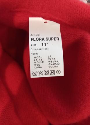 Берет красный flora super3 фото