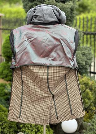Bria cotton итальялия стильный пиджак блейзер кэжуал клетка m9 фото