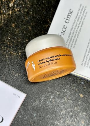 Увлажняющий крем carrot + niacinamide moisturizing cream saturday skin