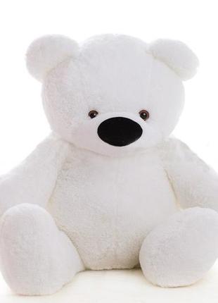 М'яка іграшка велика бублік аліна ведмідь білий 180 см із серцем 75см2 фото