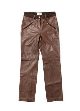 Blumarine women's leather pants женские кожаные брюки