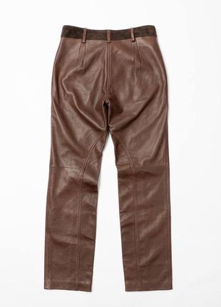 Blumarine women's leather pants женские кожаные брюки3 фото