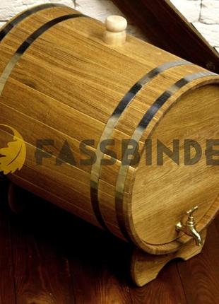 Жбан дубовый (бочка) для напитков fassbinder™ 30 литров daymart2 фото