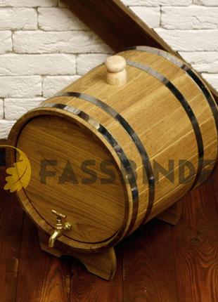 Жбан дубовый (бочка) для напитков fassbinder™ 20 литров daymart3 фото