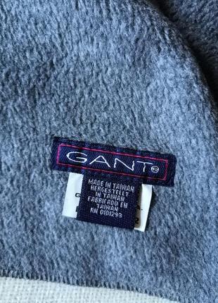 Флисовый двусторонний мужской шарф gant