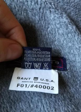 Флисовый двусторонний мужской шарф gant