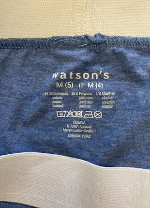 Классные, трусы, боксерки, коттоновые, мужские, голубого цвета, от бренда: watson’s👌8 фото