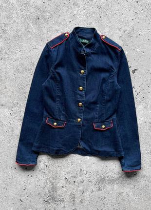 Lauren ralph lauren women’s vintage denim jacket женская, винтажная джинсовая куртка4 фото