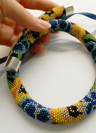 Намисто джгут з японського і чеського бісеру братики