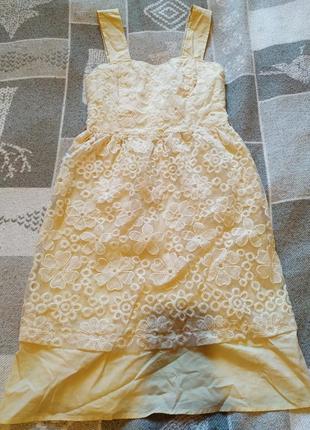 Сарафан/ літня сукня з мереживом1 фото