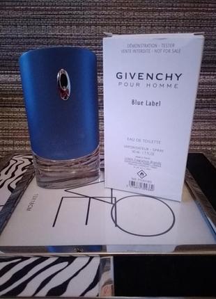 Givenchy blue label туалетная вода мужская, 50 мл (тестер)
