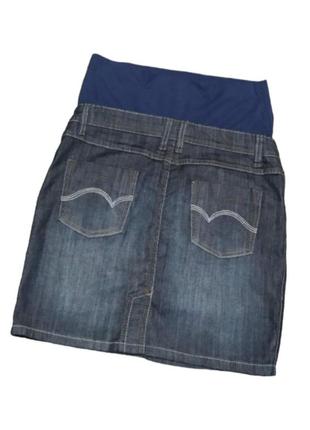 Maternite. стрейчевая юбка джинсовая для беременных.3 фото