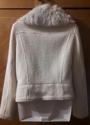 Брендовий  вовняний жакет  куртка  вкорочене пальто   р. 36 від  armani  jeans  made  in italy2 фото