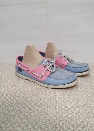 Оригинальные, полностью кожаные мокасины sebago docksides, 39размер