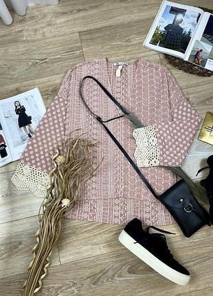 Zara шикарна блуза рубашка із прошви і з вишивкою