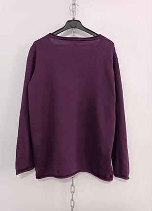 Хлопковый джемпер фиолетового цвета dw-shop , 40/426 фото