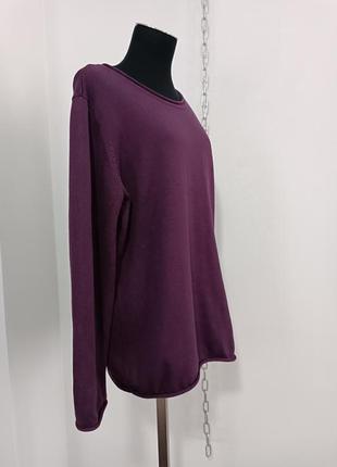 Хлопковый джемпер фиолетового цвета dw-shop , 40/422 фото