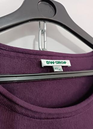 Хлопковый джемпер фиолетового цвета dw-shop , 40/424 фото