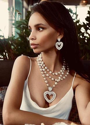 Очень красивые серьги сережки сердца украшения