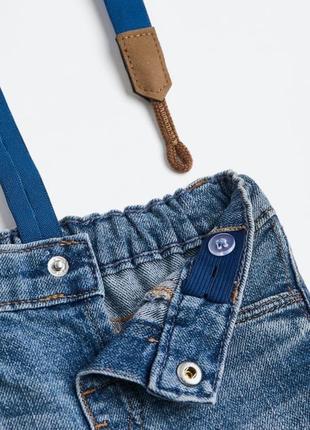 Стильний набір комплект джинси на підтяжках і сорочка хм hm7 фото