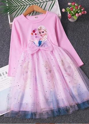 Ніжна повітряна сукня з принцесою ельзою2 фото
