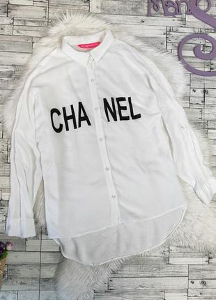 Женская рубашка белая размер 44 s