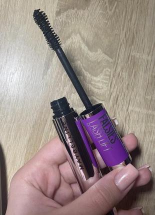 Туш для вій maybelline new york the falsies lash lift чорна, 9.6мл