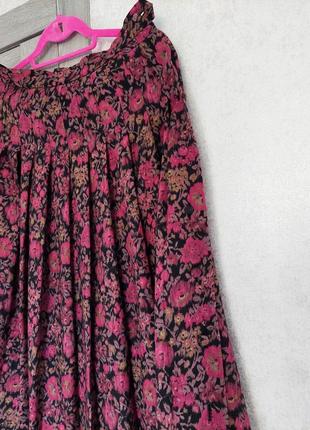 Шикарная винтажная юбка миди в складку( размер 38-40)3 фото