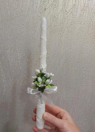 Свеча начастия, свадьбы, крестины1 фото