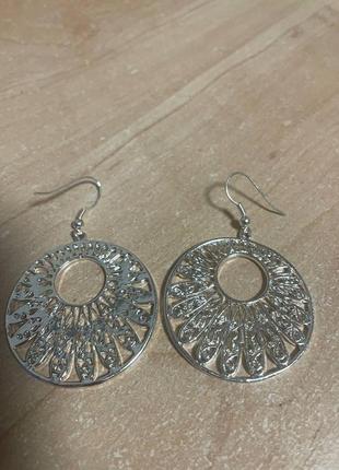 Сережки "візерунок" 2