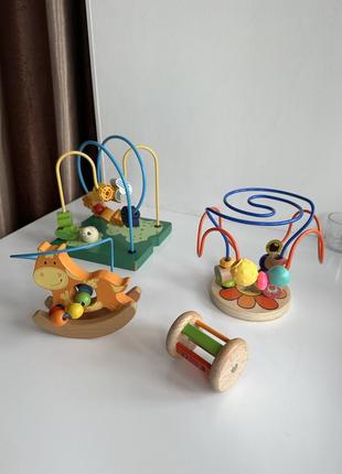 4 шт набор деревянных игрушек