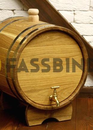 Жбан дубовый (бочка) для напитков fassbinder™ 20 литров 7trav