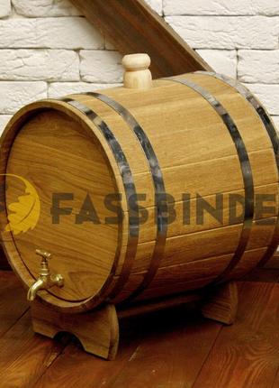Жбан дубовый (бочка) для напитков fassbinder™ 20 литров 7trav2 фото